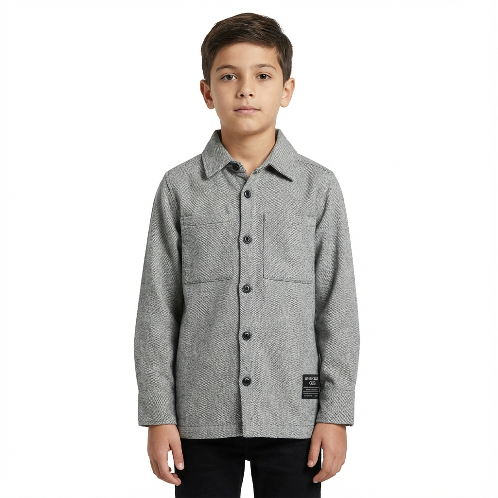 JUNIOR CLUB BOYS CORE BUTTON-UP OVERSHIRT