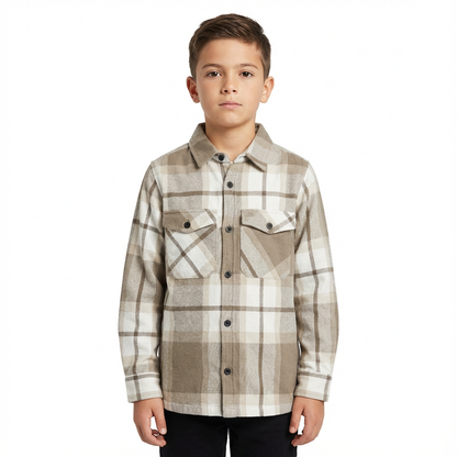 RAW OUTFITTERS BOYS CHECK SHACKET – CASUAL COOL LOOK