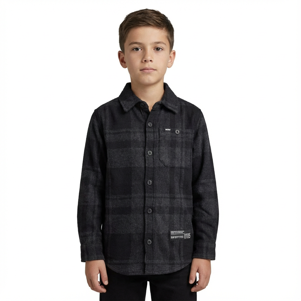 JUNIOR CLUB KIDS CASUAL FULL SLEEVE CHECKED SHIRT