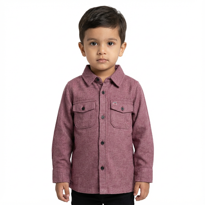 JUNIOR CLUB BUTTON-UP OVERSHIRT – Long Sleeve