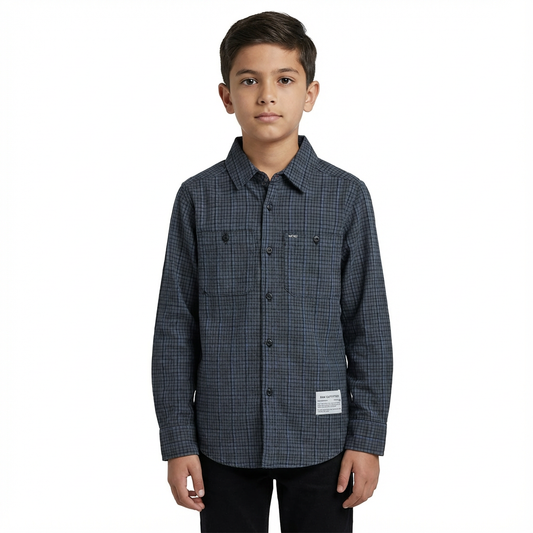 RAW OUTFITTERS BOYS CHECK SHIRT – SMART FIT