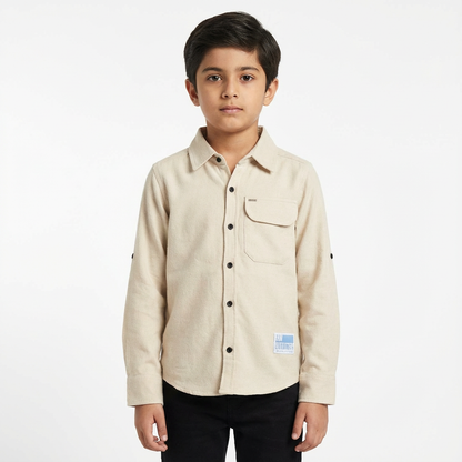 RAW OUTFITTERS SMART COTTON SHACKET FOR BOYS – Trendy & Comfy