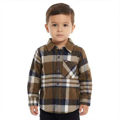 JUNIOR CLUB SMART FIT CHECK SHIRT FOR KIDS