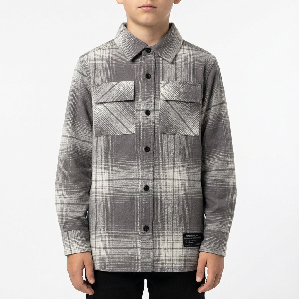 RAW OUTFITTERS BOYS CHECK OVERSHIRT