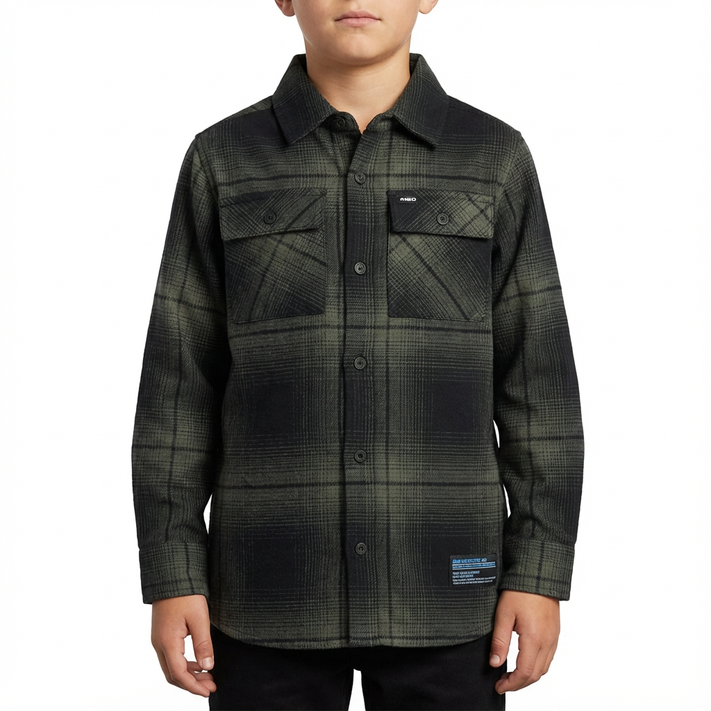 RAW OUTFITTERS BOYS CHECK OVERSHIRT