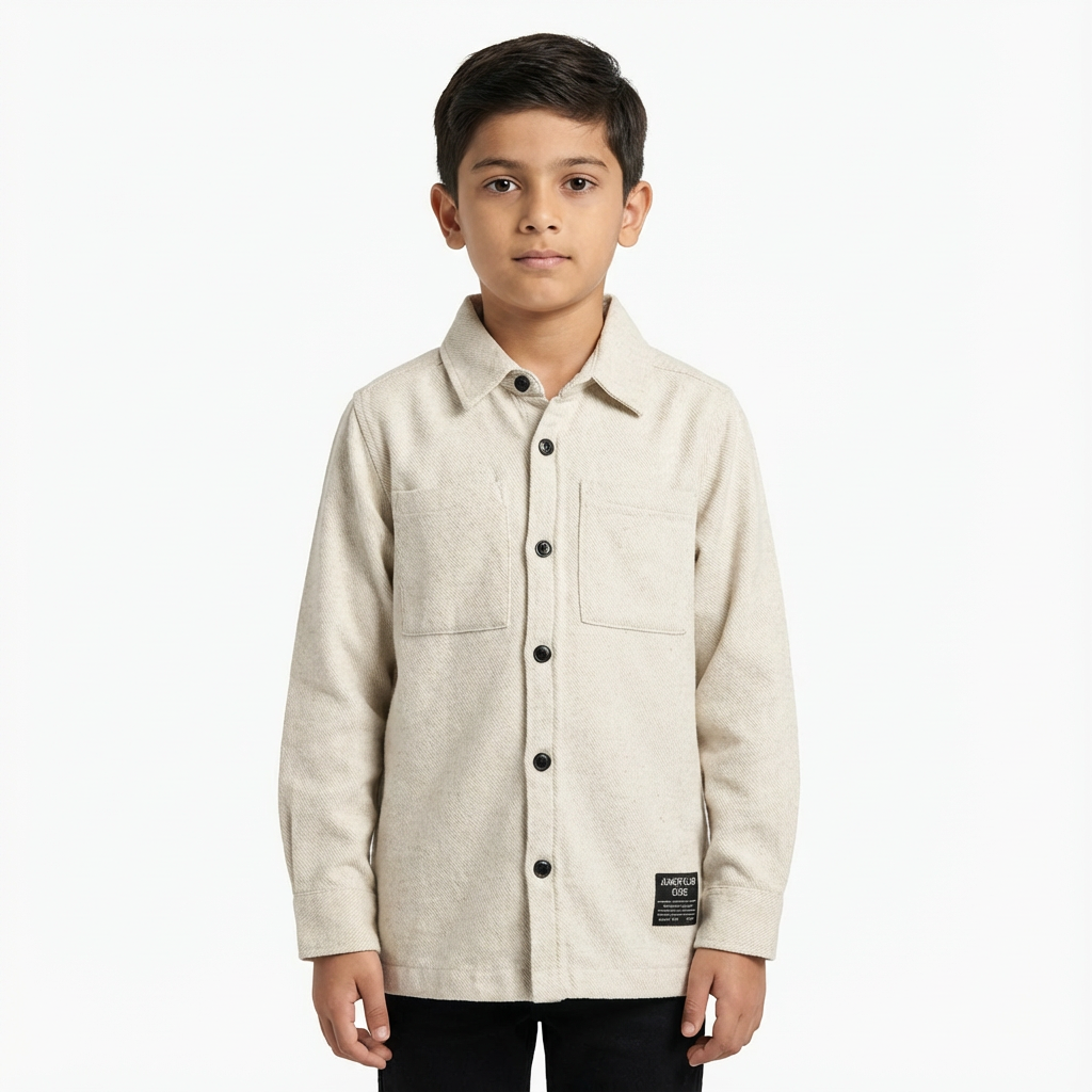JUNIOR CLUB BOYS CORE BUTTON-UP OVERSHIRT