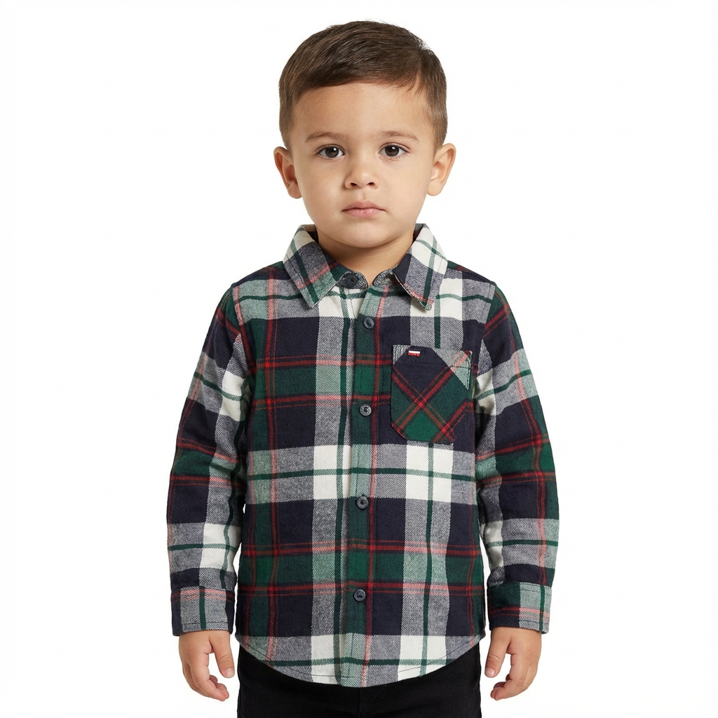 JUNIOR CLUB SMART FIT CHECK SHIRT FOR KIDS