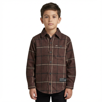 JUNIOR CLUB BOYS CORE BUTTON-UP OVERSHIRT