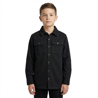 RAW OUTFITTERS SMART COTTON SHACKET FOR BOYS – Trendy & Comfy