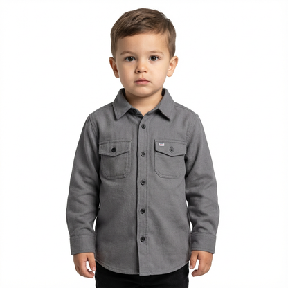 JUNIOR CLUB BUTTON-UP OVERSHIRT – Long Sleeve