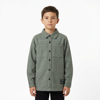 JUNIOR CLUB BOYS CORE BUTTON-UP OVERSHIRT