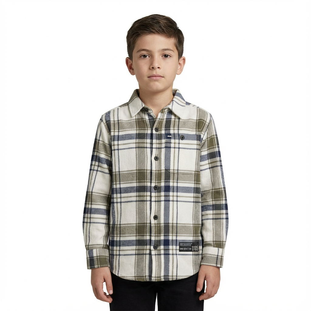 JUNIOR CLUB BOYS CORE BUTTON-UP OVERSHIRT